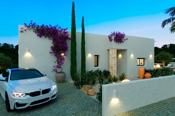 Villa in Denia(Marquesa 4) zu verkaufen, Espace de vie 120 m², Baujahr 2025, Zustand neuwertig, + Zentralheizung, Klimaanlage, Terrain 1085 m², 3 Chambres &agrave; coucher, 2 Badezimmer, Pool, ref.: UM-UV-HEBE-12
