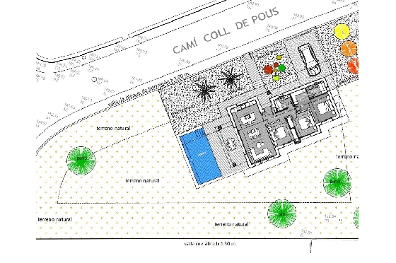 Villa in Denia(Marquesa 4) zu verkaufen, Espace de vie 120 m², Baujahr 2025, Zustand neuwertig, + Zentralheizung, Klimaanlage, Terrain 1085 m², 3 Chambres &agrave; coucher, 2 Badezimmer, Pool, ref.: UM-UV-HEBE-17