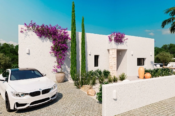 Villa in Denia(Marquesa 4) zu verkaufen, Espace de vie 120 m², Baujahr 2025, Zustand neuwertig, + Zentralheizung, Klimaanlage, Terrain 1085 m², 3 Chambres &agrave; coucher, 2 Badezimmer, Pool, ref.: UM-UV-HEBE-2