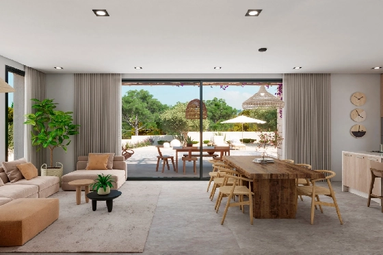 Villa in Denia(Marquesa 4) zu verkaufen, Espace de vie 120 m², Baujahr 2025, Zustand neuwertig, + Zentralheizung, Klimaanlage, Terrain 1085 m², 3 Chambres &agrave; coucher, 2 Badezimmer, Pool, ref.: UM-UV-HEBE-6