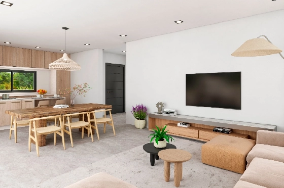 Villa in Denia(Marquesa 4) zu verkaufen, Espace de vie 120 m², Baujahr 2025, Zustand neuwertig, + Zentralheizung, Klimaanlage, Terrain 1085 m², 3 Chambres &agrave; coucher, 2 Badezimmer, Pool, ref.: UM-UV-HEBE-7
