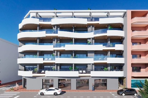 Etagen Apartment in Torrevieja zu verkaufen, Wohnfläche 82 m², Zustand Erstbezug, 2 Schlafzimmer, 2 Badezimmer, Pool, ref.: HA-TON-203-A01-4