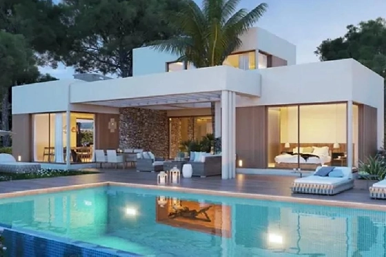 Villa in Javea zu verkaufen, Espace de vie 475 m², Klimaanlage, 5 Chambres &agrave; coucher, 4 Badezimmer, Pool, ref.: BS-84147385-1