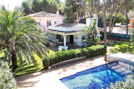 Villa in Denia(Las Rotas) zu verkaufen, Espace de vie 280 m², Baujahr 1989, Zustand gepflegt, + Zentralheizung, Terrain 1150 m², 5 Chambres &agrave; coucher, 4 Badezimmer, Pool, ref.: SC-T0424-1