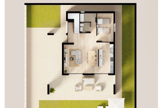 Villa in Finestrat(Balcon de Finestrat) zu verkaufen, Espace de vie 157 m², Terrain 489 m², 4 Chambres &agrave; coucher, 3 Badezimmer, Pool, ref.: TW-BREEZE-75-12