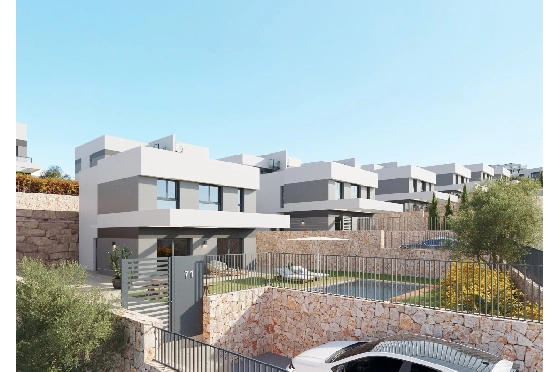 Villa in Finestrat(Balcon de Finestrat) zu verkaufen, Espace de vie 157 m², Terrain 489 m², 4 Chambres &agrave; coucher, 3 Badezimmer, Pool, ref.: TW-BREEZE-75-3
