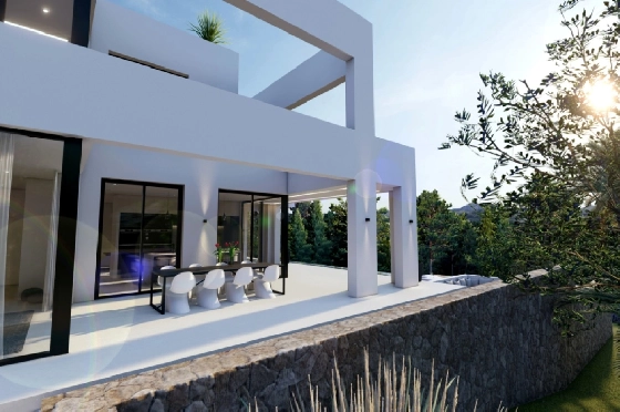 Villa in Benissa(La Fustera) zu verkaufen, Espace de vie 615 m², Baujahr 2023, Klimaanlage, Terrain 1347 m², 4 Chambres &agrave; coucher, 3 Badezimmer, Pool, ref.: BI-BE.H-902-15