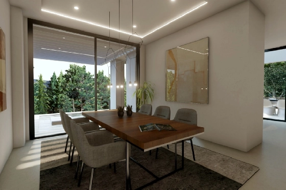 Villa in Benissa(La Fustera) zu verkaufen, Espace de vie 615 m², Baujahr 2023, Klimaanlage, Terrain 1347 m², 4 Chambres &agrave; coucher, 3 Badezimmer, Pool, ref.: BI-BE.H-902-4
