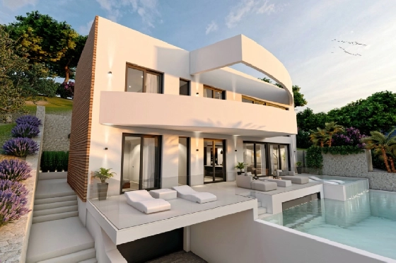 Villa in Altea zu verkaufen, Espace de vie 540 m², Baujahr 2024, Klimaanlage, Terrain 1270 m², 4 Chambres &agrave; coucher, 4 Badezimmer, Pool, ref.: BI-AL.H-031-20