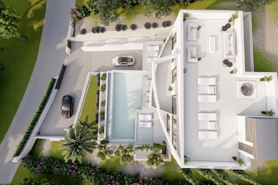 Villa in Altea zu verkaufen, Espace de vie 540 m², Baujahr 2024, Klimaanlage, Terrain 1270 m², 4 Chambres &agrave; coucher, 4 Badezimmer, Pool, ref.: BI-AL.H-031-3