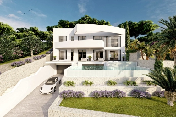 Villa in Altea zu verkaufen, Espace de vie 540 m², Baujahr 2024, Klimaanlage, Terrain 1270 m², 4 Chambres &agrave; coucher, 4 Badezimmer, Pool, ref.: BI-AL.H-031-4