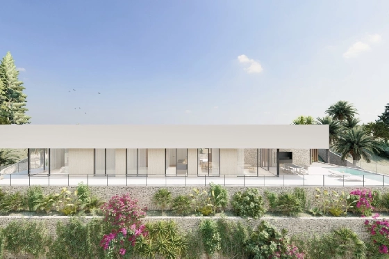 Villa in Denia zu verkaufen, Espace de vie 176 m², Baujahr 2023, Klimaanlage, Terrain 1514 m², 3 Chambres &agrave; coucher, 3 Badezimmer, Pool, ref.: BI-DE.H-008-1
