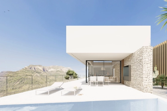 Villa in Denia zu verkaufen, Espace de vie 176 m², Baujahr 2023, Klimaanlage, Terrain 1514 m², 3 Chambres &agrave; coucher, 3 Badezimmer, Pool, ref.: BI-DE.H-008-12