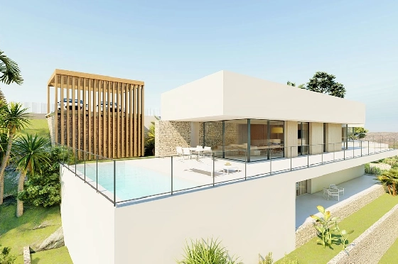 Villa in Denia zu verkaufen, Espace de vie 176 m², Baujahr 2023, Klimaanlage, Terrain 1514 m², 3 Chambres &agrave; coucher, 3 Badezimmer, Pool, ref.: BI-DE.H-008-17
