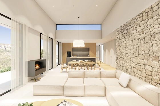Villa in Denia zu verkaufen, Espace de vie 176 m², Baujahr 2023, Klimaanlage, Terrain 1514 m², 3 Chambres &agrave; coucher, 3 Badezimmer, Pool, ref.: BI-DE.H-008-3