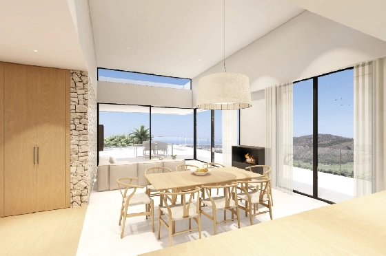 Villa in Denia zu verkaufen, Espace de vie 176 m², Baujahr 2023, Klimaanlage, Terrain 1514 m², 3 Chambres &agrave; coucher, 3 Badezimmer, Pool, ref.: BI-DE.H-008-5