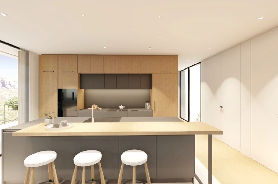 Villa in Denia zu verkaufen, Espace de vie 176 m², Baujahr 2023, Klimaanlage, Terrain 1514 m², 3 Chambres &agrave; coucher, 3 Badezimmer, Pool, ref.: BI-DE.H-008-6