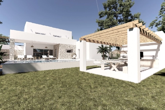 Villa in Moraira zu verkaufen, Espace de vie 190 m², Klimaanlage, Terrain 800 m², 4 Chambres &agrave; coucher, 4 Badezimmer, Pool, ref.: BI-MT.H-792-1