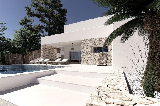 Villa in Moraira zu verkaufen, Espace de vie 190 m², Klimaanlage, Terrain 800 m², 4 Chambres &agrave; coucher, 4 Badezimmer, Pool, ref.: BI-MT.H-792-3