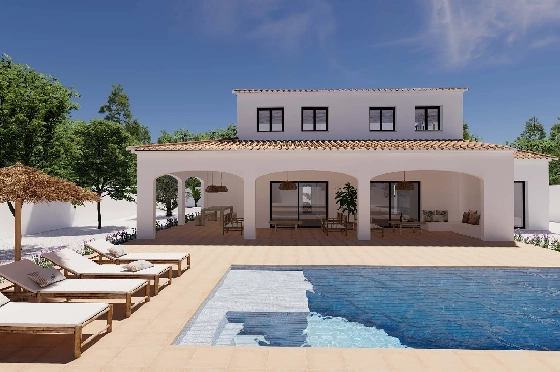 Villa in Moraira zu verkaufen, Espace de vie 248 m², Klimaanlage, Terrain 800 m², 4 Chambres &agrave; coucher, 5 Badezimmer, Pool, ref.: BI-MT.H-795-1