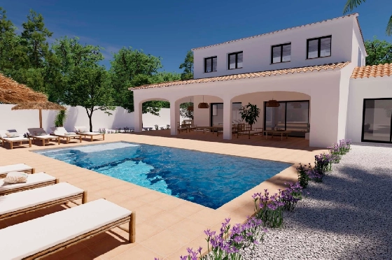 Villa in Moraira zu verkaufen, Espace de vie 248 m², Klimaanlage, Terrain 800 m², 4 Chambres &agrave; coucher, 5 Badezimmer, Pool, ref.: BI-MT.H-795-9