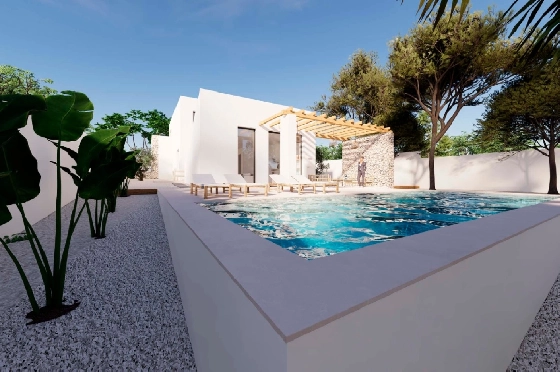 Villa in Moraira zu verkaufen, Espace de vie 268 m², Klimaanlage, Terrain 800 m², 4 Chambres &agrave; coucher, 3 Badezimmer, Pool, ref.: BI-MT.H-793-1