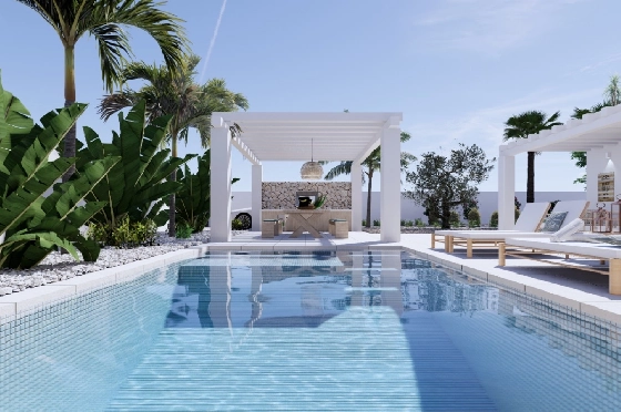 Villa in Benissa zu verkaufen, Espace de vie 265 m², + KLIMA, Klimaanlage, Terrain 519 m², 4 Chambres &agrave; coucher, 3 Badezimmer, Pool, ref.: BI-MT.H-794-3