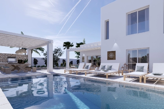 Villa in Benissa zu verkaufen, Espace de vie 265 m², + KLIMA, Klimaanlage, Terrain 519 m², 4 Chambres &agrave; coucher, 3 Badezimmer, Pool, ref.: BI-MT.H-794-5