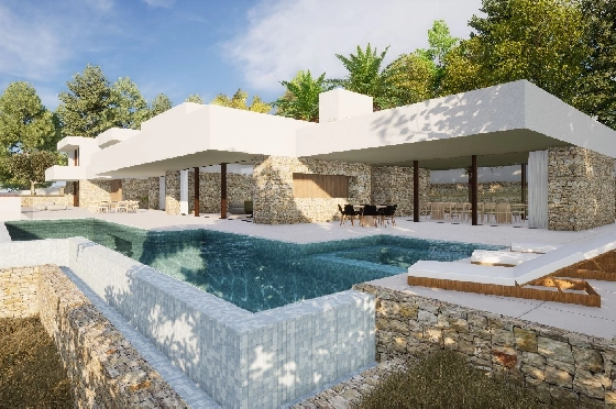 Villa in Moraira zu verkaufen, Espace de vie 2264 m², Klimaanlage, Terrain 2896 m², 6 Badezimmer, Pool, ref.: BI-MT.H-799-1
