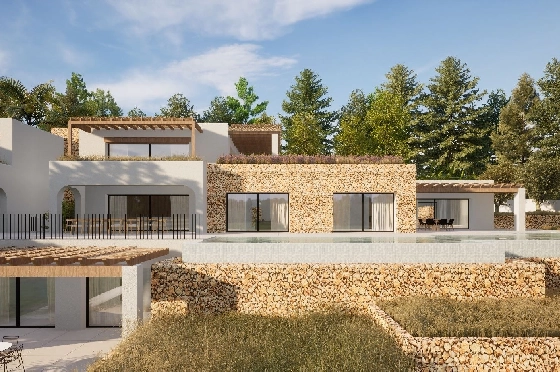 Villa in Moraira zu verkaufen, Espace de vie 2264 m², Baujahr 2024, Klimaanlage, Terrain 2896 m², 6 Chambres &agrave; coucher, 6 Badezimmer, Pool, ref.: BI-MT.H-800-4