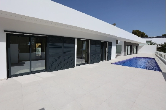 Villa in Benissa(La Fustera) zu verkaufen, Espace de vie 299 m², Baujahr 2024, Klimaanlage, Terrain 950 m², 4 Chambres &agrave; coucher, 3 Badezimmer, Pool, ref.: BI-BE.H-909-1