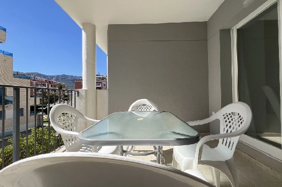 Apartment in Denia zur Ferienvermietung, Espace de vie 86 m², Baujahr 2006, Zustand modernisiert, + Zentralheizung, Klimaanlage, Terrain 46 m², 2 Chambres &agrave; coucher, 2 Badezimmer, Pool, ref.: T-0324-2