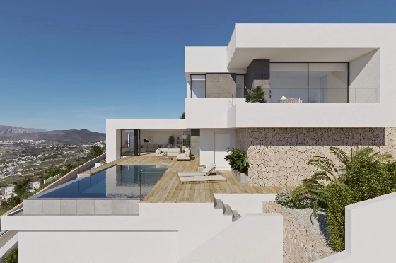 Villa in Cumbre del Sol zu verkaufen, Espace de vie 349 m², Terrain 807 m², 3 Chambres &agrave; coucher, 3 Badezimmer, Pool, ref.: BS-84915850-4