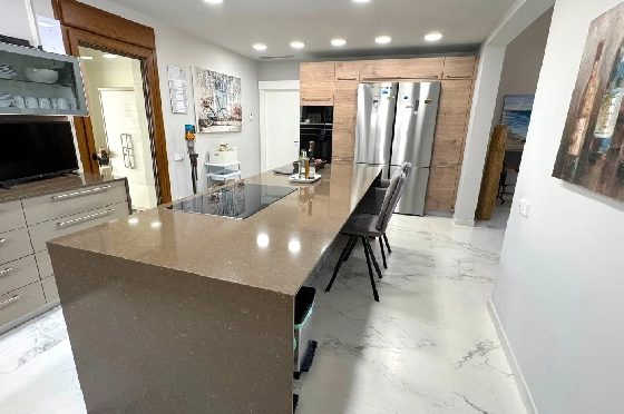 Villa in Javea(Ermita) zu verkaufen, Espace de vie 400 m², Baujahr 2018, Zustand neuwertig, + Fussbodenheizung, Klimaanlage, Terrain 1596 m², 3 Chambres &agrave; coucher, 2 Badezimmer, Pool, ref.: AS-0624-21