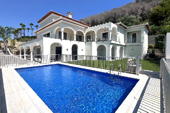 Villa in Javea(Ermita) zu verkaufen, Espace de vie 400 m², Baujahr 2018, Zustand neuwertig, + Fussbodenheizung, Klimaanlage, Terrain 1596 m², 3 Chambres &agrave; coucher, 2 Badezimmer, Pool, ref.: AS-0624-3