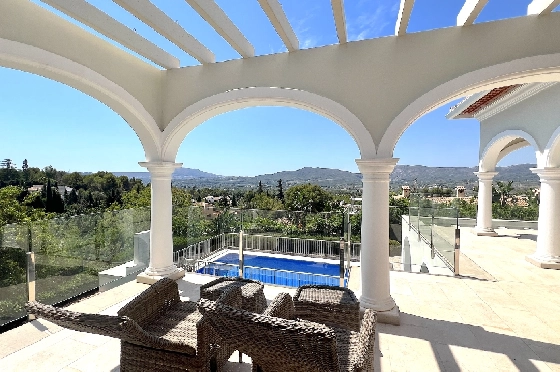 Villa in Javea(Ermita) zu verkaufen, Espace de vie 400 m², Baujahr 2018, Zustand neuwertig, + Fussbodenheizung, Klimaanlage, Terrain 1596 m², 3 Chambres &agrave; coucher, 2 Badezimmer, Pool, ref.: AS-0624-6