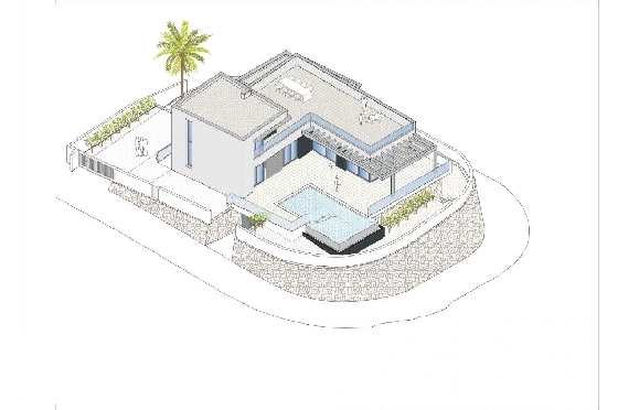 Villa in Moraira zu verkaufen, Espace de vie 415 m², Baujahr 2016, Klimaanlage, Terrain 817 m², 3 Chambres &agrave; coucher, 2 Badezimmer, Pool, ref.: AM-10898DA-14