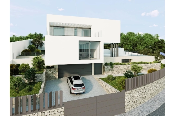 Villa in Moraira zu verkaufen, Espace de vie 394 m², Baujahr 2020, Klimaanlage, Terrain 800 m², 4 Chambres &agrave; coucher, 3 Badezimmer, Pool, ref.: AM-11509DA-28