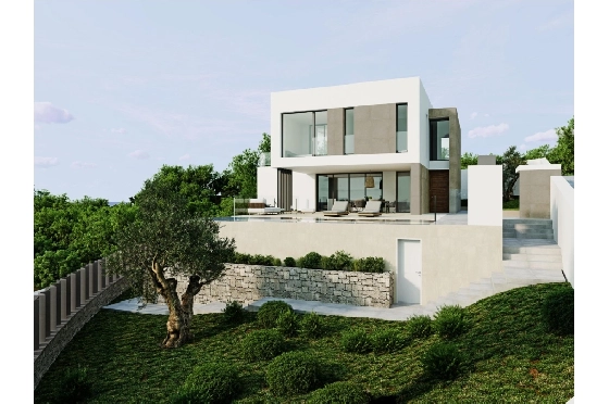 Villa in Moraira zu verkaufen, Espace de vie 394 m², Baujahr 2020, Klimaanlage, Terrain 800 m², 4 Chambres &agrave; coucher, 3 Badezimmer, Pool, ref.: AM-11509DA-29