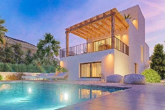 Villa in Oliva zu verkaufen, Espace de vie 262 m², Baujahr 2022, Klimaanlage, Terrain 462 m², 4 Chambres &agrave; coucher, 5 Badezimmer, Pool, ref.: AM-11592DA-4