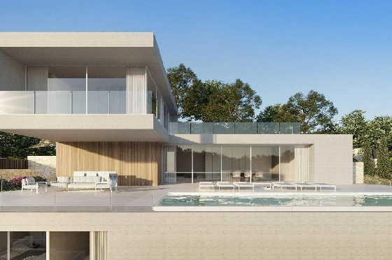 Villa in Benissa zu verkaufen, Espace de vie 548 m², Baujahr 2022, Klimaanlage, Terrain 964 m², 4 Chambres &agrave; coucher, 4 Badezimmer, Pool, ref.: AM-11760DA-1