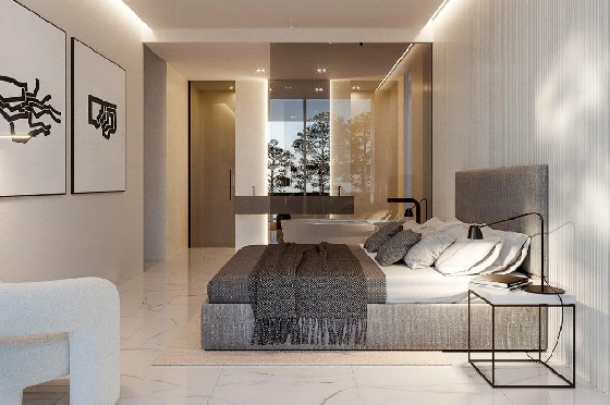 Villa in Moraira zu verkaufen, Espace de vie 701 m², Baujahr 2023, Klimaanlage, Terrain 1864 m², 5 Chambres &agrave; coucher, 6 Badezimmer, Pool, ref.: AM-11839DA-12