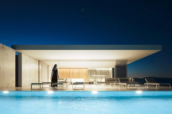 Villa in Moraira zu verkaufen, Espace de vie 701 m², Baujahr 2023, Klimaanlage, Terrain 1864 m², 5 Chambres &agrave; coucher, 6 Badezimmer, Pool, ref.: AM-11839DA-2