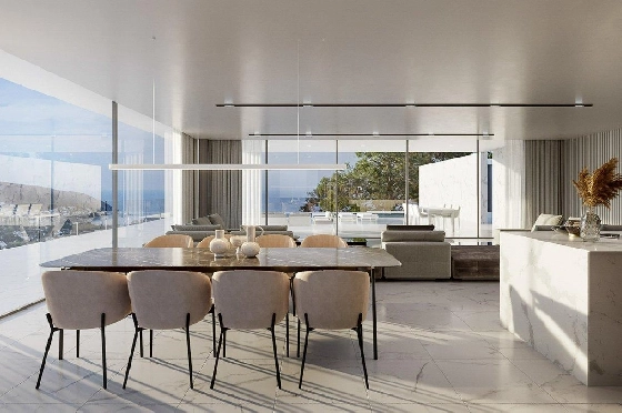 Villa in Moraira zu verkaufen, Espace de vie 701 m², Baujahr 2023, Klimaanlage, Terrain 1864 m², 5 Chambres &agrave; coucher, 6 Badezimmer, Pool, ref.: AM-11839DA-9