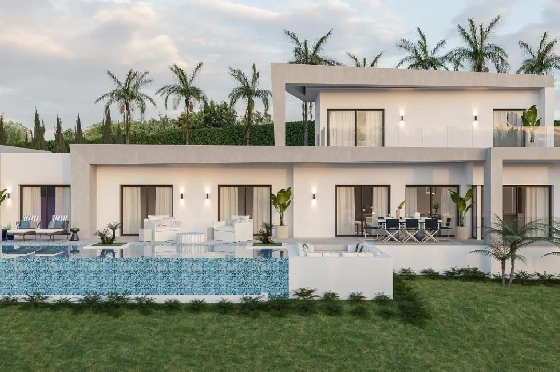 Villa in Javea zu verkaufen, Espace de vie 185 m², Baujahr 2024, Klimaanlage, Terrain 1000 m², 4 Chambres &agrave; coucher, 3 Badezimmer, Pool, ref.: AM-12073DA-1
