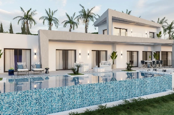 Villa in Javea zu verkaufen, Espace de vie 185 m², Baujahr 2024, Klimaanlage, Terrain 1000 m², 4 Chambres &agrave; coucher, 3 Badezimmer, Pool, ref.: AM-12073DA-2