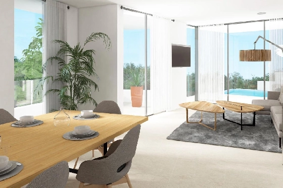 Villa in Moraira zu verkaufen, Espace de vie 286 m², Baujahr 2024, Klimaanlage, Terrain 800 m², 3 Chambres &agrave; coucher, 2 Badezimmer, Pool, ref.: AM-12126DA-3