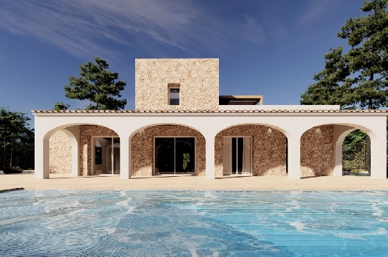 Finca in Benissa zu verkaufen, Espace de vie 305 m², Baujahr 2024, Klimaanlage, Terrain 10000 m², 3 Chambres &agrave; coucher, 3 Badezimmer, Pool, ref.: AM-12208DA-1