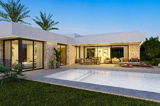 Villa in Denia zu verkaufen, Espace de vie 151 m², Klimaanlage, Terrain 832 m², 3 Chambres &agrave; coucher, 2 Badezimmer, Pool, ref.: UM-UV-ALCIPE-4