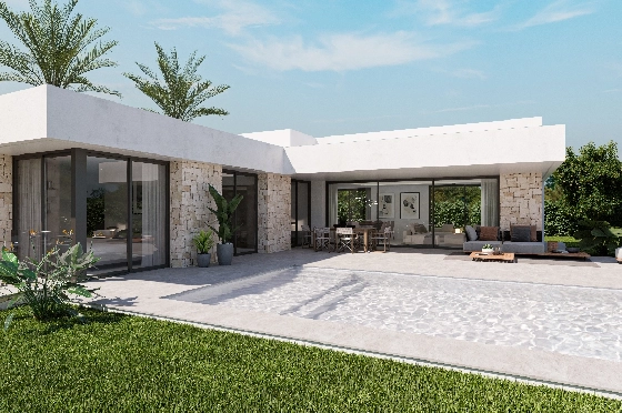 Villa in Denia zu verkaufen, Espace de vie 151 m², Klimaanlage, Terrain 832 m², 3 Chambres &agrave; coucher, 2 Badezimmer, Pool, ref.: UM-UV-ALCIPE-8